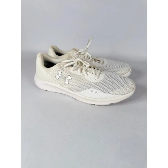 Under Armour Charged Pursuit 3 Mens Running Shoes White‎ Silver 3024878-101 15