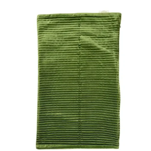 Lillian August Home Ribbed Velvet 15x22 Two Pillow Covers Set| Olive Green