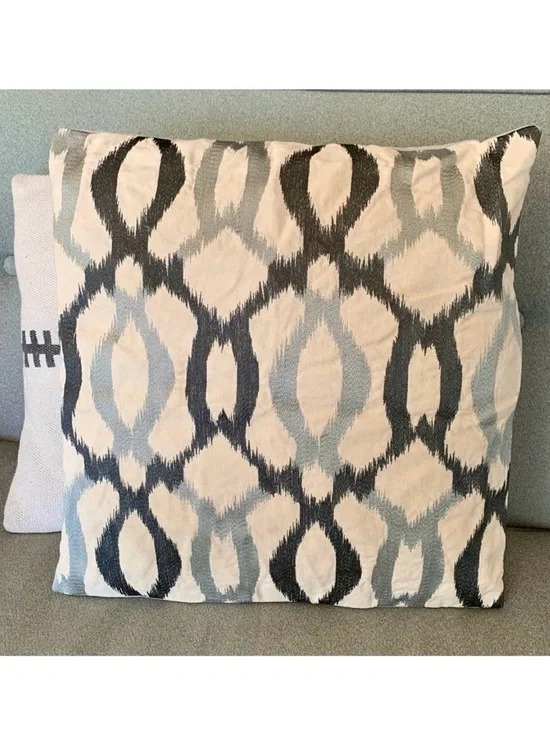 West Elm Ikat Modern Square Pillowcase