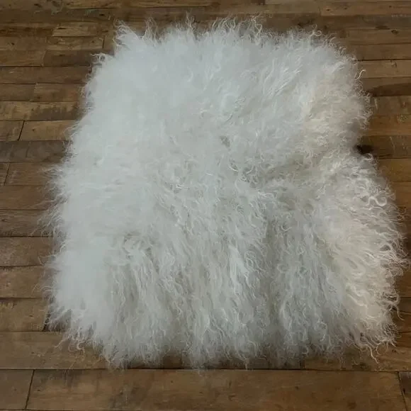 West Elm Fur Throw Pillow 16 x 16