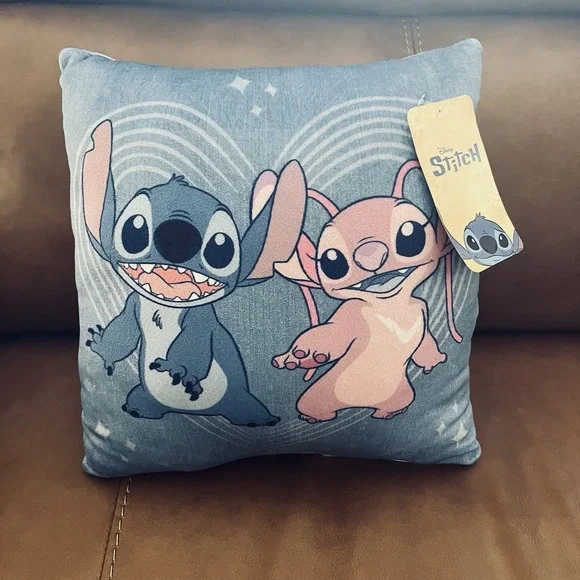 Lilo & Stitch Decorative Pillow Angel/Stitch Duo Disney Kawaii Brand New‎ w/Tags