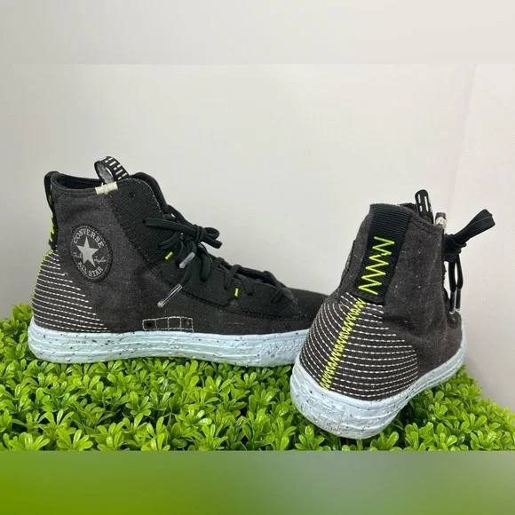 Converse Chuck Taylor All Star Crater Hi Black Sz Mens 7.5 /Wmn 9.5