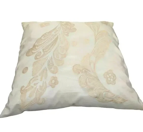 Jacquard Throw Pillow 20 x 20 Pearl Cream Decorative by Uttermost Revelations