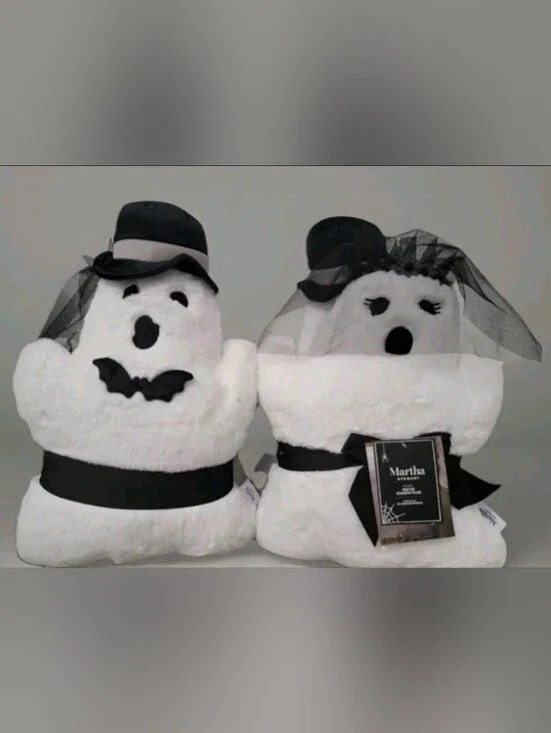 2 Pc Halloween Ghost Wedding Couple Martha Stewart