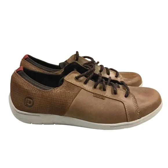 DUNHAM FITSMART‎ MEN'S LTT TAN LEATHER SNEAKER SHOES 8