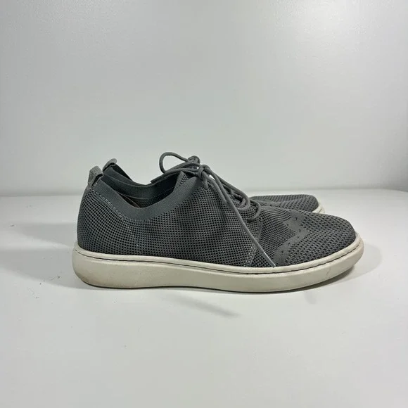 Born Shoes Mens Knit Sneakers Grey Lace Up Casual Shoes BM0000622 Size 11.5‎ M