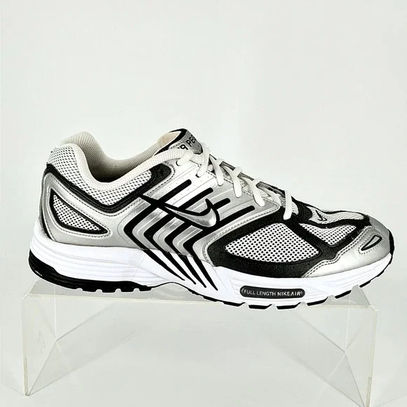 Nike Air Pegasus 2005 Mens Size 13 Running Shoes Metallic Silver Black Sneakers‎