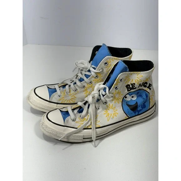 Converse Chuck 70 High Top Be Nice Earth Sunburst White Blue 172863C Mens 8.5‎