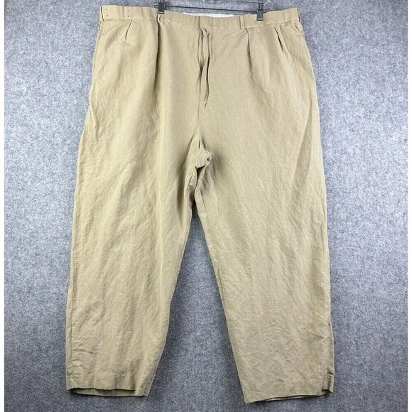 Polo Ralph Lauren Linen Silk Blend Pants Mens 48B Big Preppy Coastal Trouser*