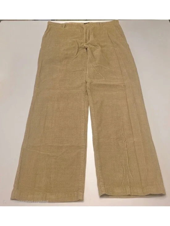 IZOD Men's Beige Corduroy Pants Size 36/34