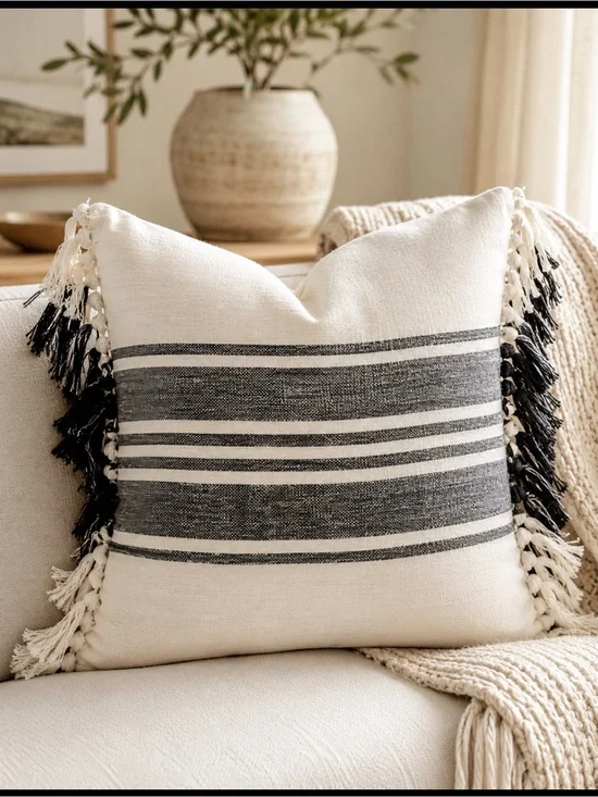Modern farmhouse pillow cover