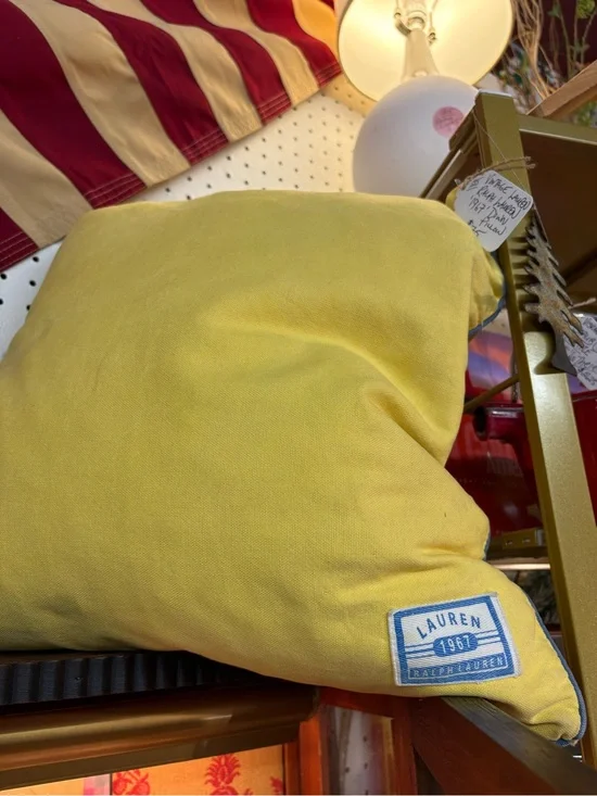 RALPH LAUREN ‘LAUREN 1967’ Sunny Yellow Down Pillow