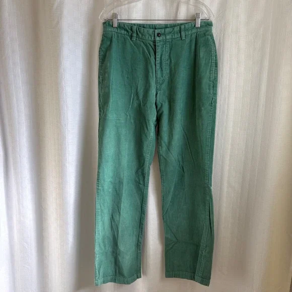 Vineyard‎ Vines Mens Corduroy Pants Green Straight Leg 32x31 Cotton Trousers