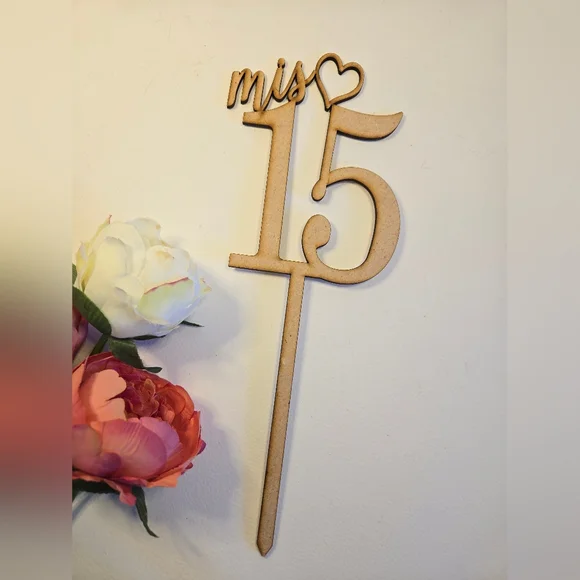 Mis 15 Años Cake Topper.  Cake Topper Pastel de Quinceañera. 15th Birthday