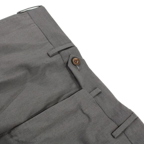 PT01 NWT Chinos / Casual Pants Size 48 32 US Solid Gray Cotton Blend