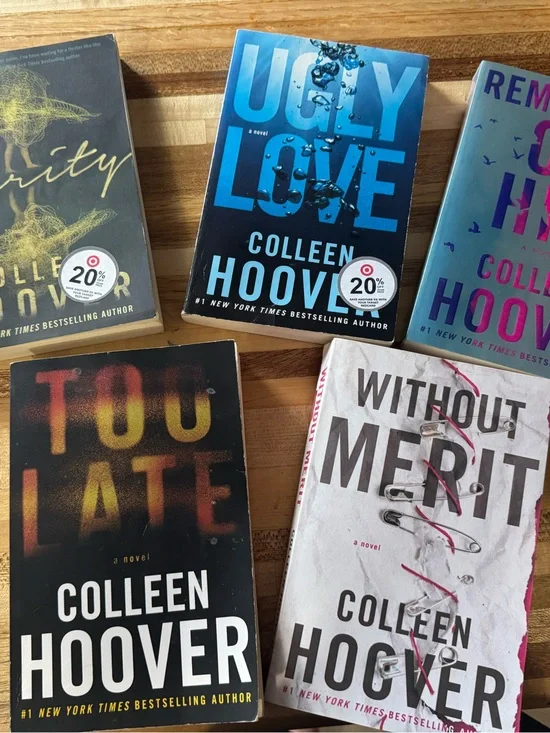 Target Colleen Hoover Book Lot - Blue, Black, White, Pink