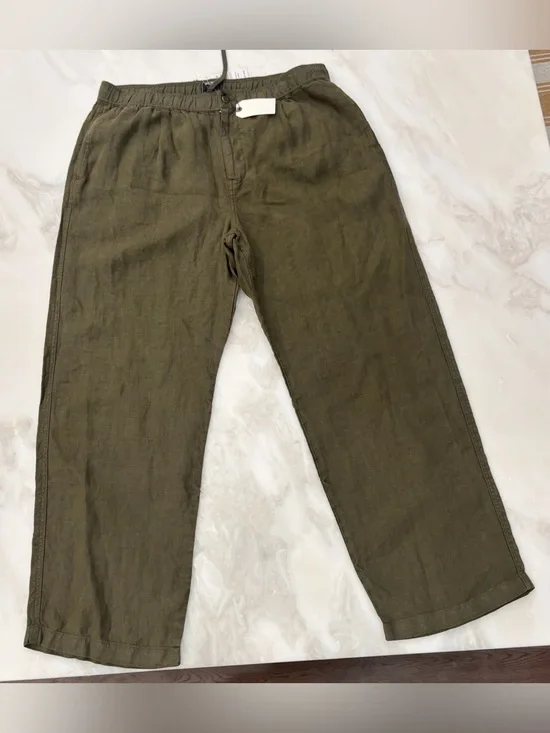 Todd Snyder Men’s Relaxed Linen Leisure Pant Size XXL Olive New