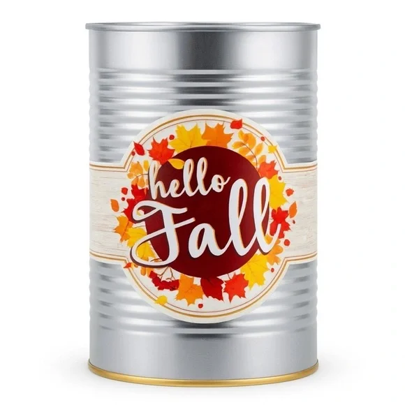 Hello Fall Tin Can by Kendall Farms