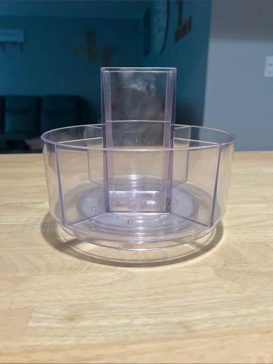 Clear Acrylic Rotating Organizer