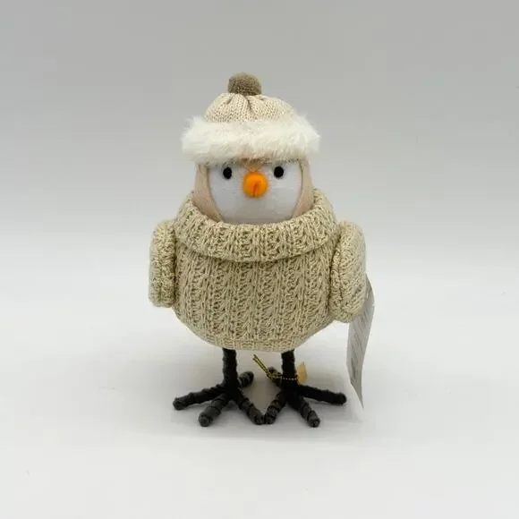 Target Wondershop Bird UBUNTU Christmas Holiday Winter 2024 Cream Hat Sweater