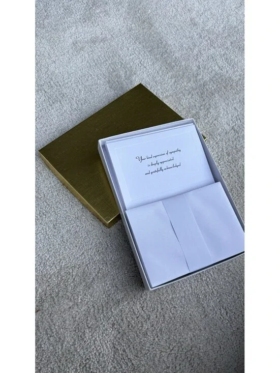 Thank You For Your Sympathy Cards With Envelopes Mourning Funeral 24 Count