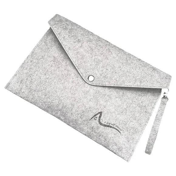 Felt File Folder, A4 Document Organizer with Button Closure