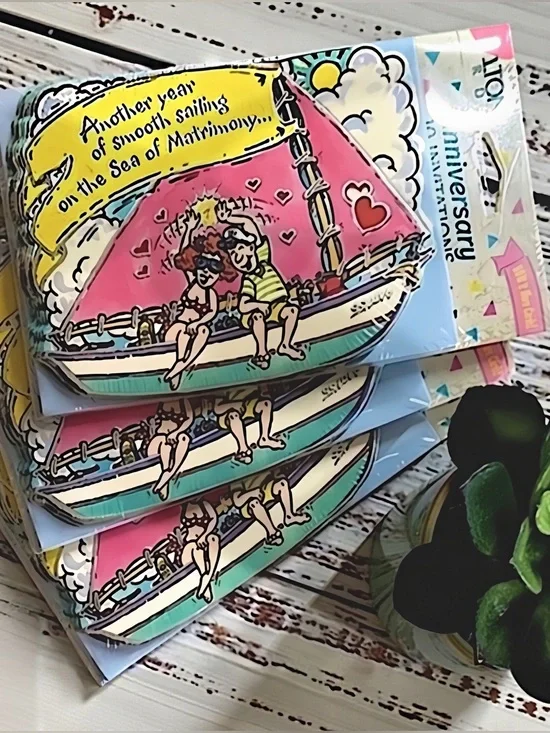 NWT Vintage Carlton Cards Anniversary  Invitations NOS Sealed (30 Total)