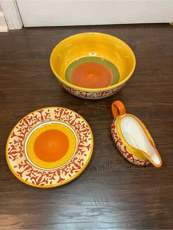Home American Simplicity Villa by Target Bowl, Salad Plates and Gravy Boat