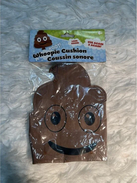 NIP Whoopie Cushion: Poop Emoji Design