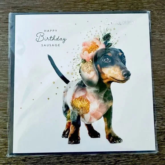 Dachshund Happy Birthday Sausage Dog Greeting Card
