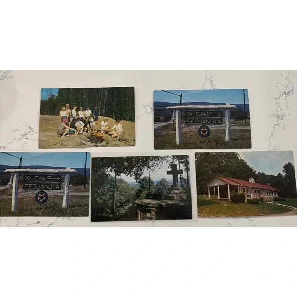 Camp‎ Sequanota Postcards 5 pack Lot Vintage Retro Pennsylvania