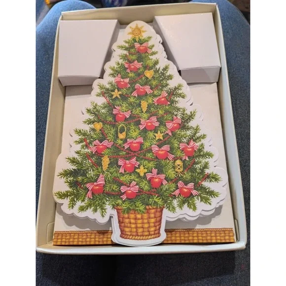 Hallmark Christmas Tree Shaped Cards 16 Cards,‎ 15 Envelopes