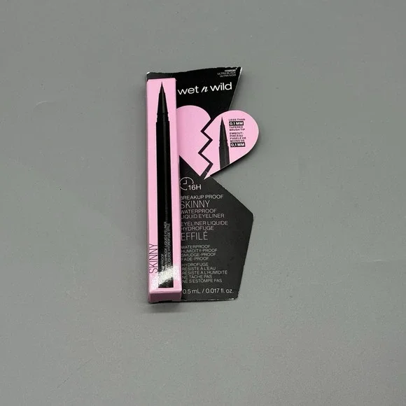 Wet N Wild Mega Last Breakup-Proof Skinny Liquid Eyeliner Pencil Ultra Black