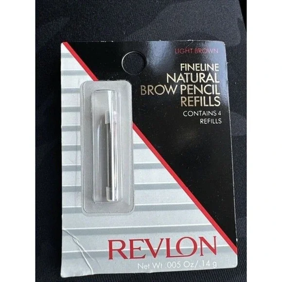 New Vintage Revlon Fineline‎ Brow Pencil Refills Light Brow Contains 4 Refills
