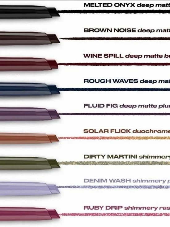 Assorted Deep Matte & Shimmery Eyeliner Set — Multi Color