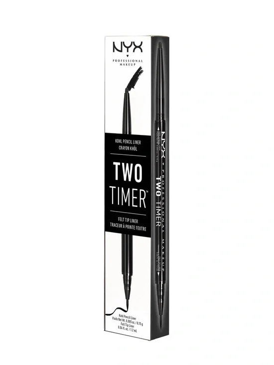 NYX Two Timer felt tip  Dual-Ended Eyeliner – NIB
