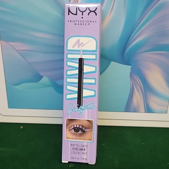 NYX Vivid Brights Matte Liquid Eyeliner New Sealed Box Lilac Link