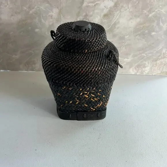 Antique Filipino Ifugo Ulbong Rice Basket 10
