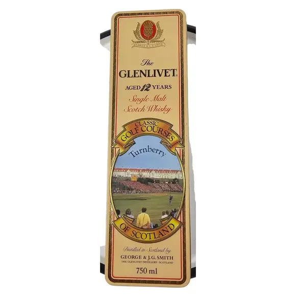 The Glenlivet 12 Year Classic Golf Courses of‎ Scotland Tin - highly collectable