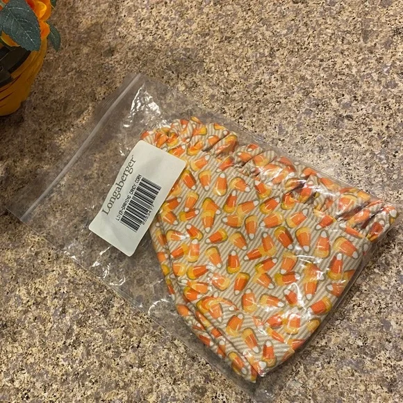 NIP Longaberger Candy Corn Darning Liner 2553477 Halloween Orange