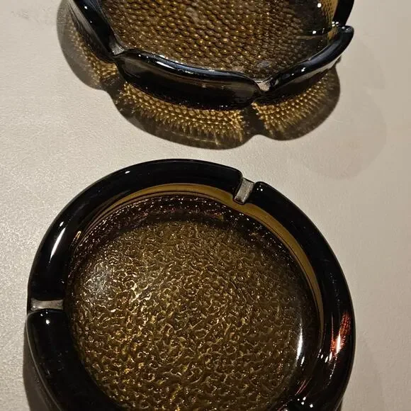 Set of 2 Mid Century Ashtrays