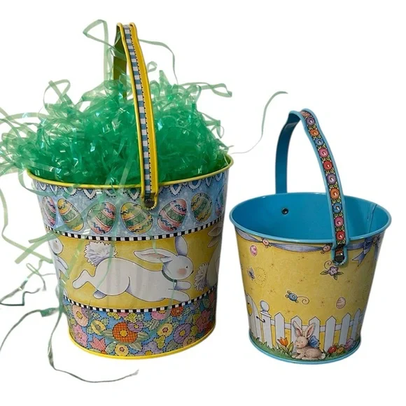 Mary Engelbreit Easter bunny tin set retired 1998 by Michel & company