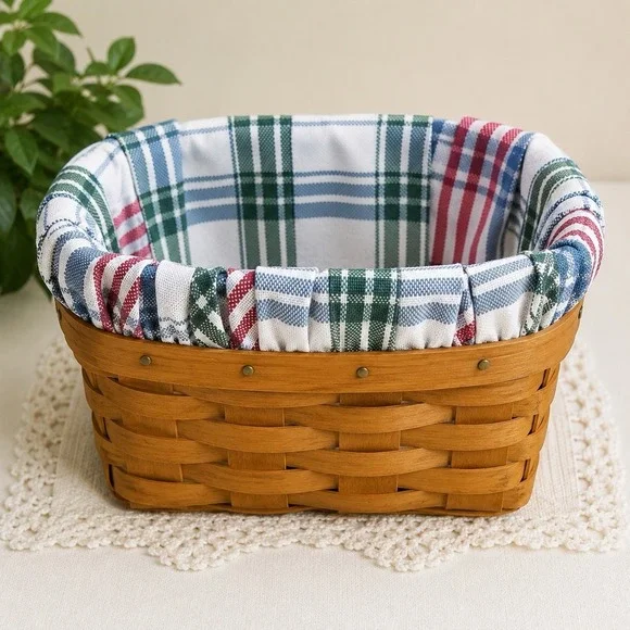 LONGABERGER 1997 HORIZON PLAID LINER #258362 NOS NEW‎