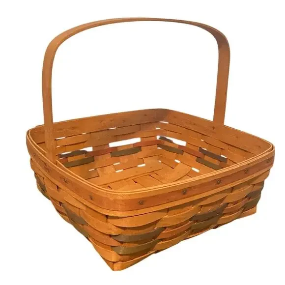 Vintage 1990 Longaberger Shades of Autumn Pie Basket Handle