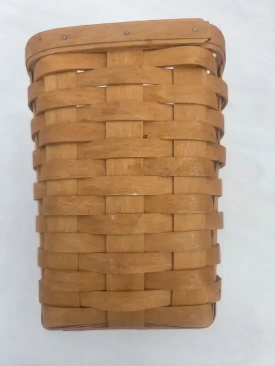 Vintage Longaberger Tall Tissue Basket 2001, No Lid