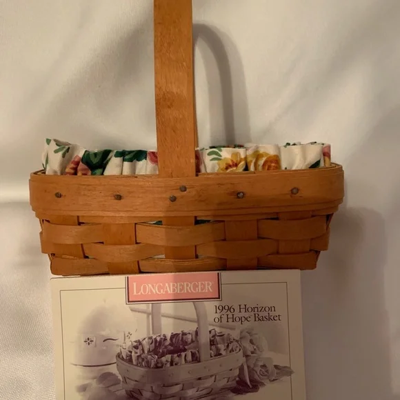 Longaberger 1996 Horizon Of Hope Cancer Basket. 2nd In The Series.