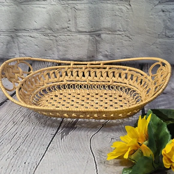 Artisan Handcrafted Woven Sweetgrass Basket - Natural Brown, Oblong