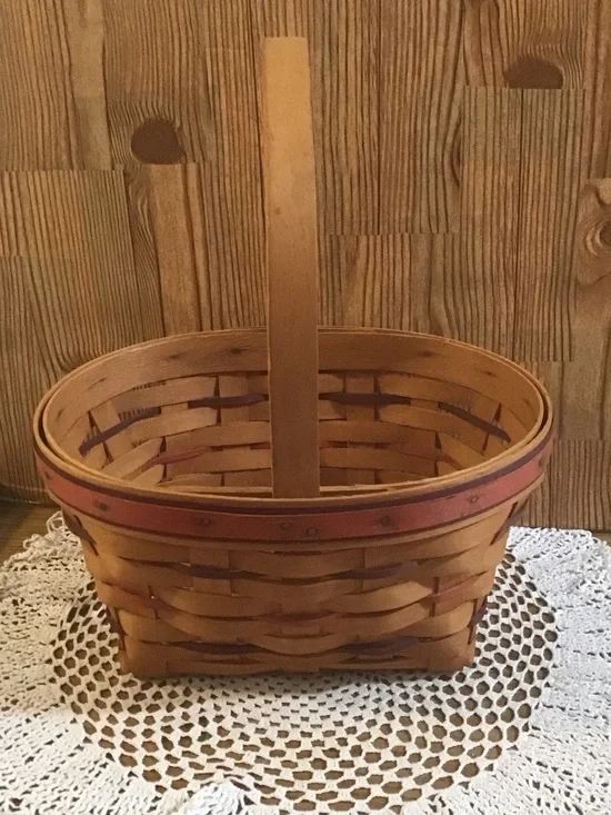 1995 Longaberger Easter  Basket with Accent Trim