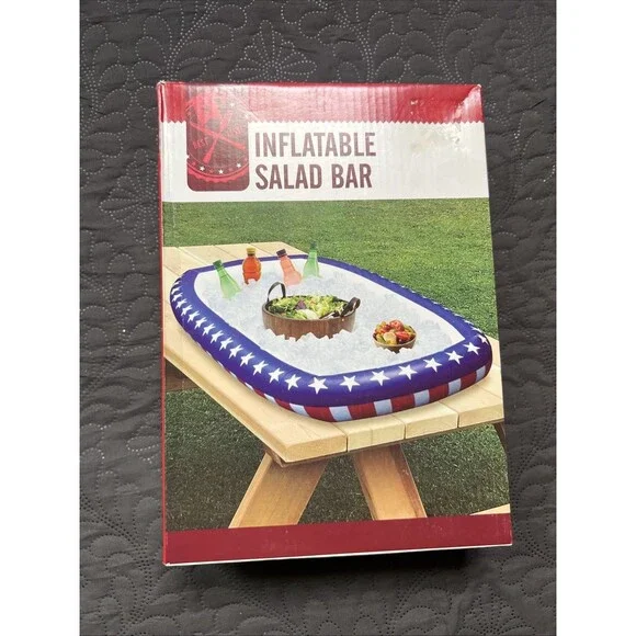 Patriotic Drink Cooler July 4th Drink Serving Buffet Salad Bar Inflatable - NEW