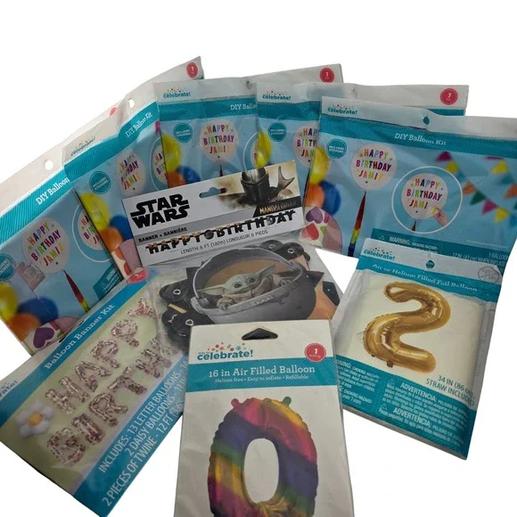 Birthday Party‎ Decoration Bundle Balloons Banners DIY Kits Star Wars